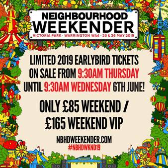 Neighbourhood Weekender 2023 Lineup - May 26 - 28, 2023