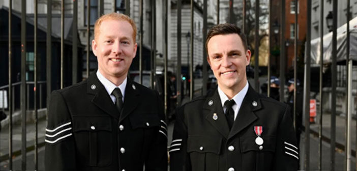 Detectives praised for courageous river rescue after attending National Police  Bravery Awards