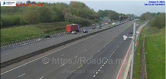 M62 closed following serious high speed collision involving two cars