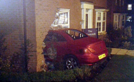 Car crashes into house in chandlers ford #8